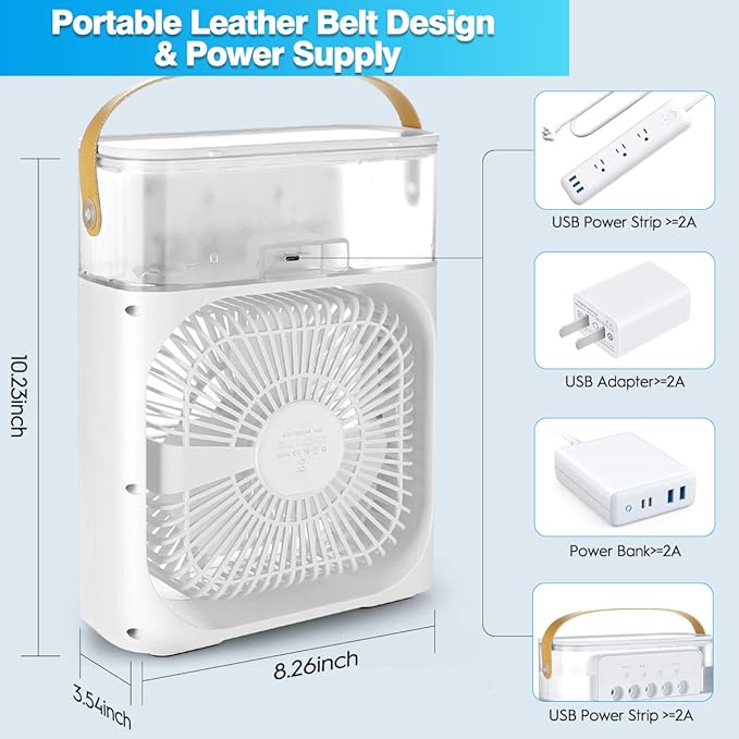 Ventilador de aire acondicionado portátil