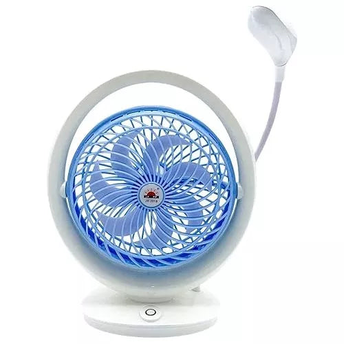 Mini Ventilador Portátil Recargable Luz Led