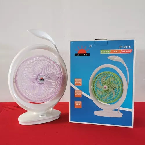 Mini Ventilador Portátil Recargable Luz Led