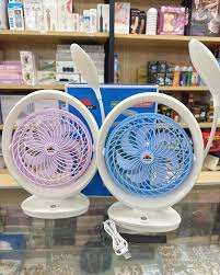 Mini Ventilador Portátil Recargable Luz Led